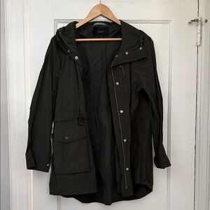 J. Crew Olive Hooded jacket